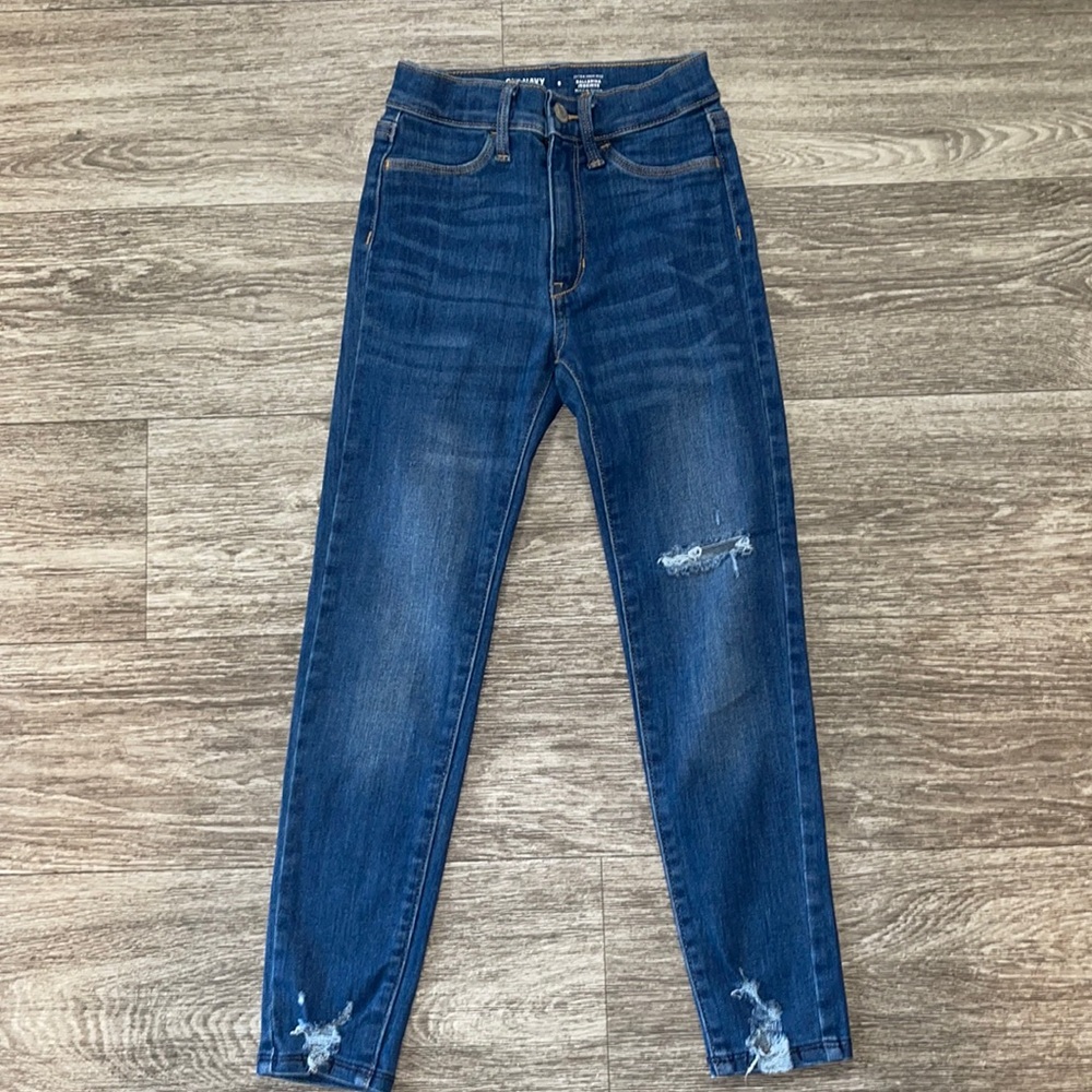 Denim Distressed Ballerina Jeggings Jeans